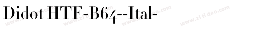 Didot HTF-B64--Ital字体转换